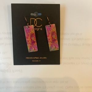 Handcrafted flower earrings-4
